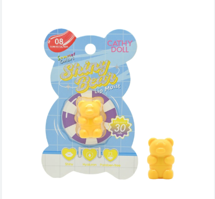 CATHY DOLL Shiny Bear Lip Moist 1.1g #08 Sunkiss Salmon