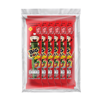 TAO KAE NOI Grilled Seaweed Roll (Big Roll) Spicy Flavor (2.5g.x12)
