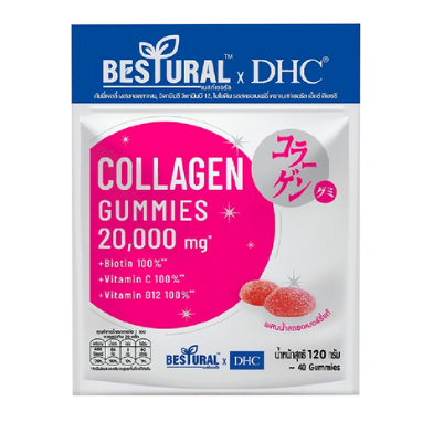 BESTURAL x DHC Collagen Gummies 90g.